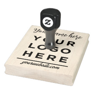 Handwritten Website Your Business Logo Custom Rubber Stamp