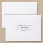 Handwritten Wedding Back