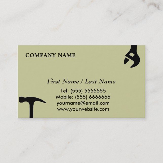 Handy Man Business Card (Front)