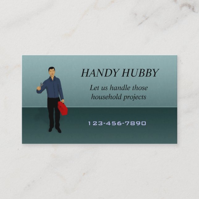 Handy Man business card (Front)