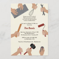 Handy Man Hands Invitation