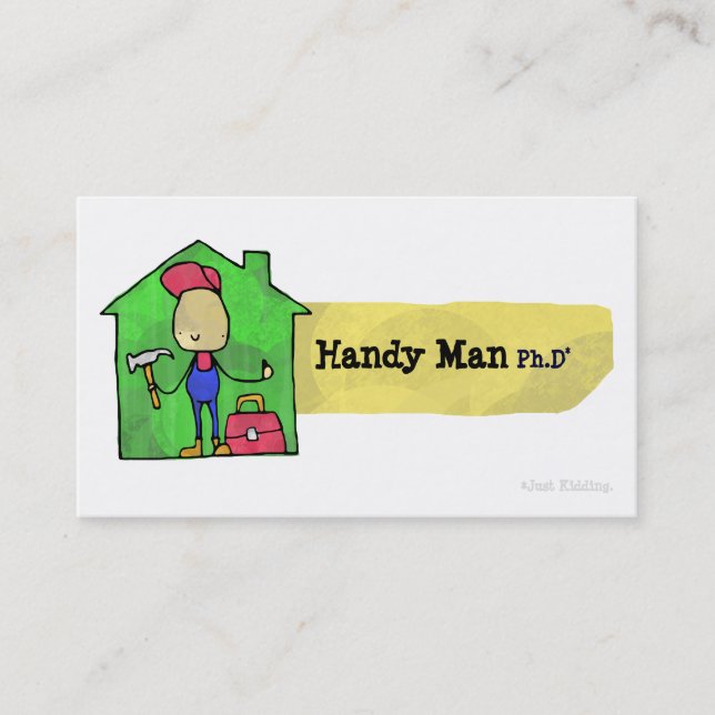 Handy Man Ph.D Business Card (Front)