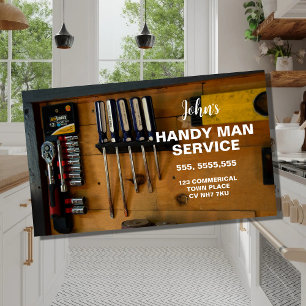 Handy man services  business card