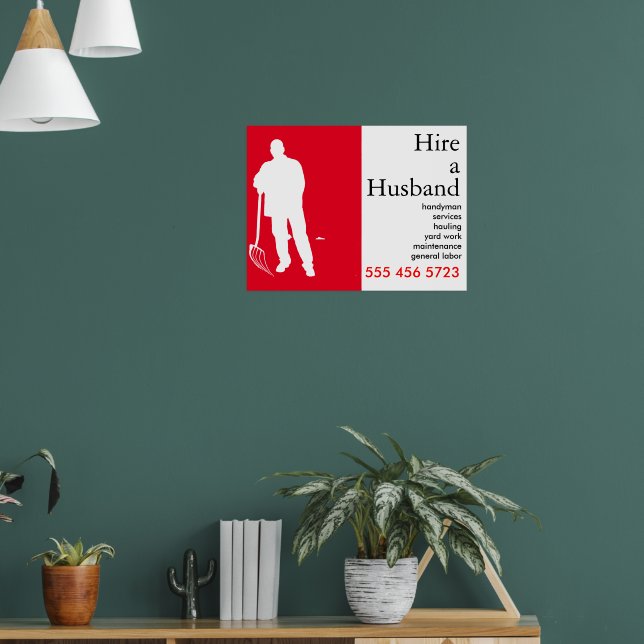 Handy Man Small Business Advertising  Poster (Living Room 1)