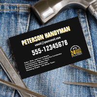 HANDYMAN 24 HOUR EMERGENCY BLACK YELLOW