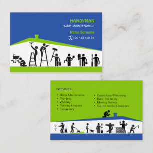 Handyman and Home maintenance Business Card