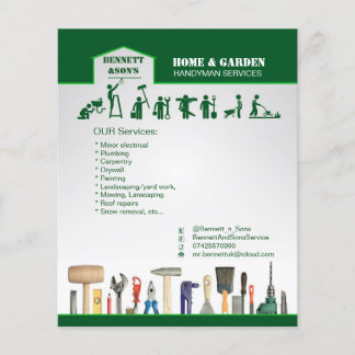 Handyman and home maintenance servise flyer
