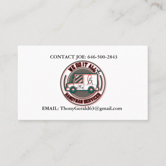 HANDYMAN BUSINESS CARD (Front)