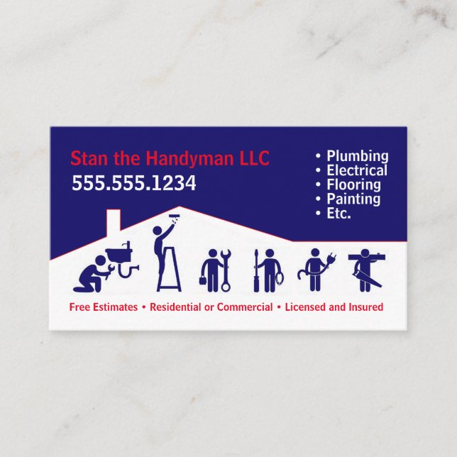 Handyman Business Card (Front)