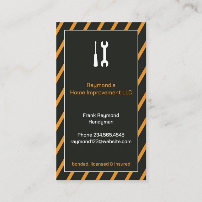 Handyman Business Card (Front)