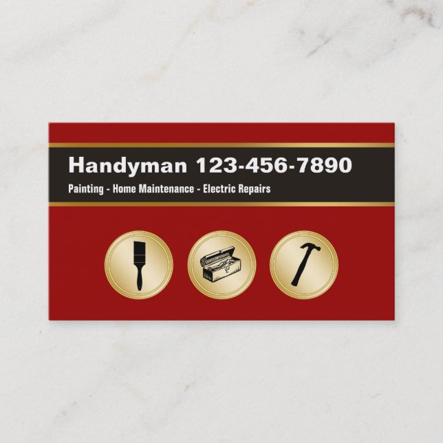 Handyman Business Cards (Front)