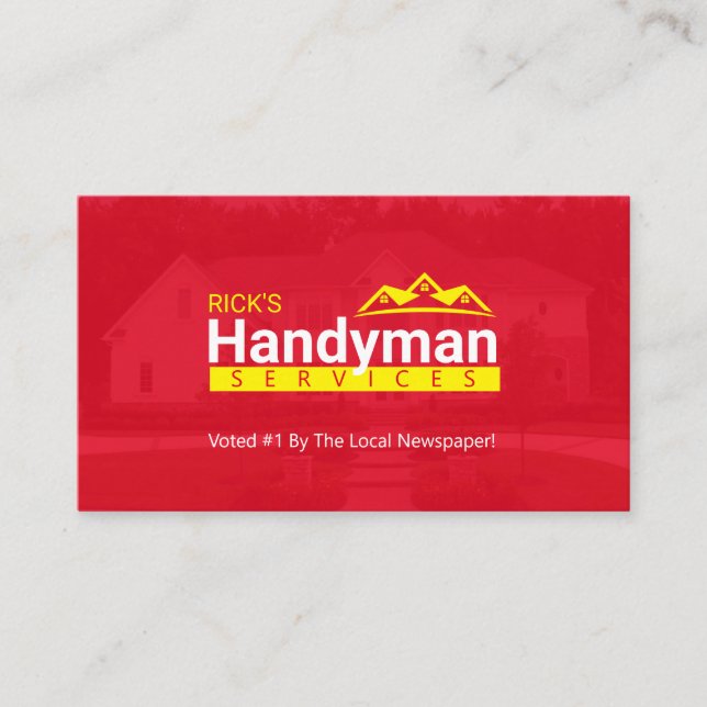 Handyman Business Cards - Home Business (Front)