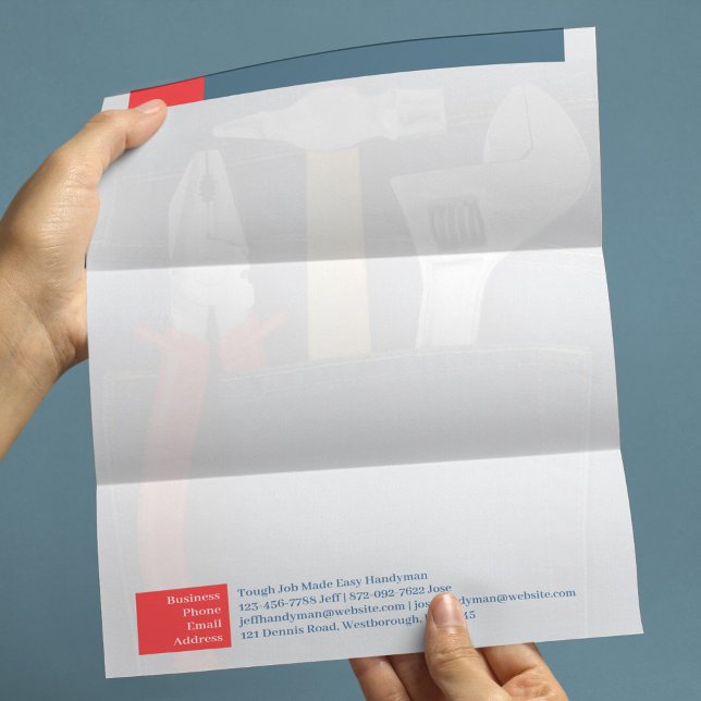 Handyman Business Letterhead Template (Creator Uploaded)