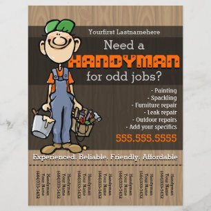 Handyman.Carpenter.PlumberPainter.Odd jobs Flyer