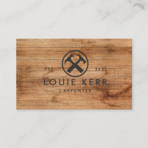 Handyman, Carpenter, Woodworker , Wood Business Card