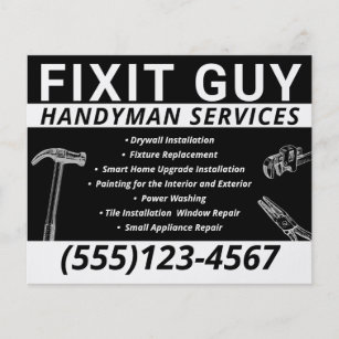 Handyman Carpentry  Flyer