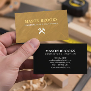 Handyman & Construction Branding Business Card