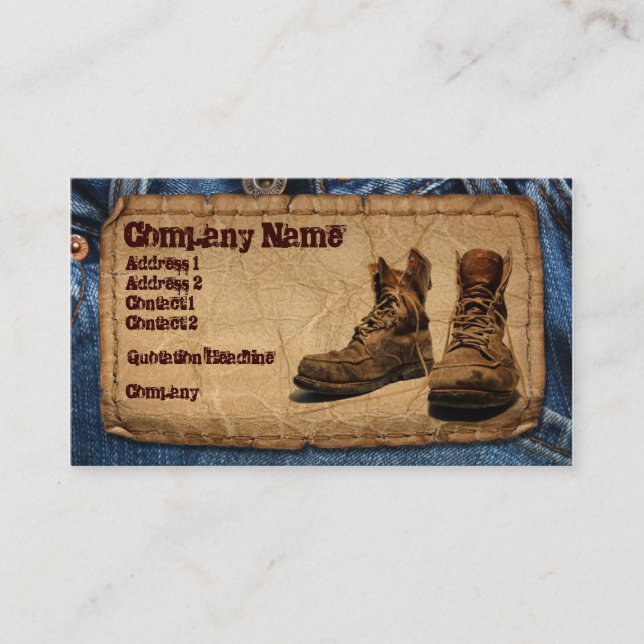 Handyman, Construction, Maintenace Worker Business Card (Front)