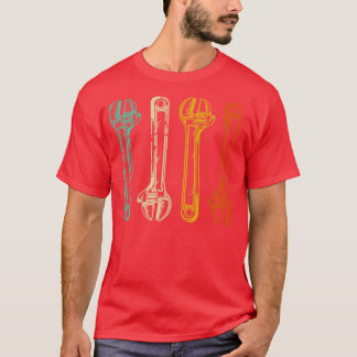 Handyman Dad Mechanic Retro Father Day T-Shirt