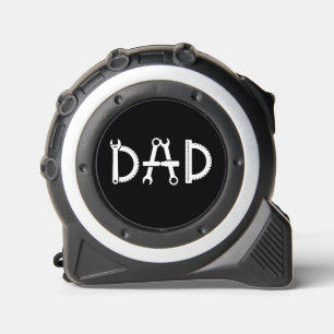 Handyman Dad Text with Tools Black and White 1
