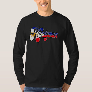 Handyman Filipino Vintage Heritage DNA Flag T-Shirt