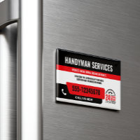 HANDYMAN FIX IT GUY URGENT REPAIR BLACK RED