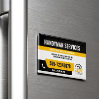 HANDYMAN FIX IT GUY URGENT REPAIR BLACK YELLOW