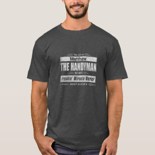 Handyman Grunge Type Personalised T-Shirt
