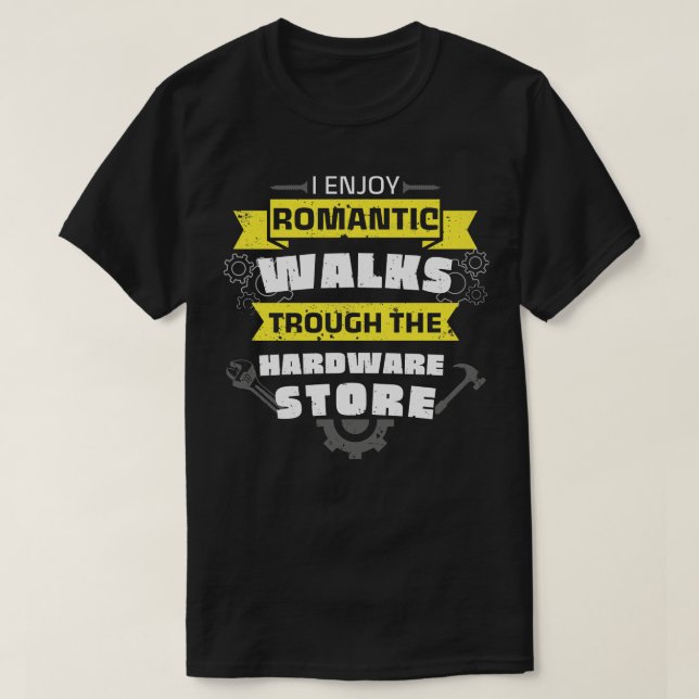 Handyman Hardware Store Walks Fun Wrench T-Shirt (Design Front)