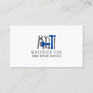 Handyman Home Repair Clean Modern Simple Tools Business Card