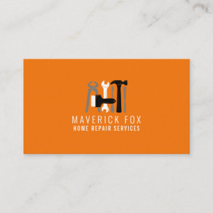 Handyman Home Repair Clean Modern Simple Tools  Business Card