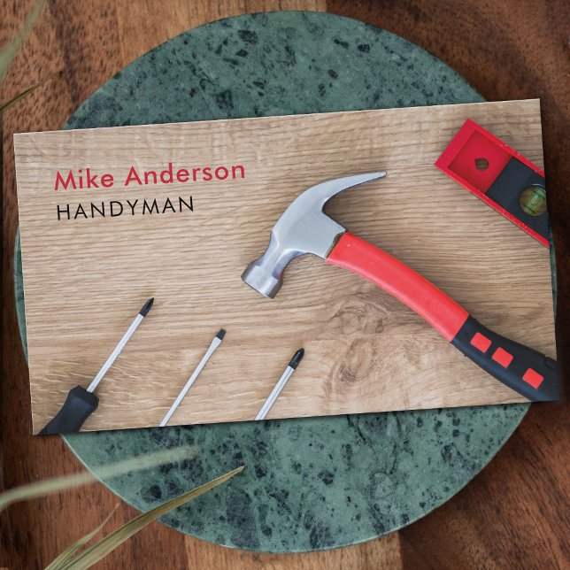 Handyman, Home Repair, Construction, QR Code Business Card (Creator Uploaded)