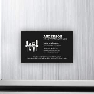 Handyman Home Repair Magnetic Business Card