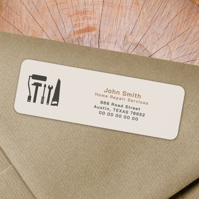 Handyman & Home Repair Return Address Label (Handyman & Home Repair Return Address Label)