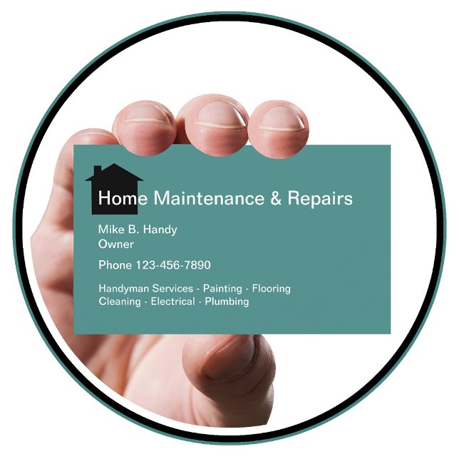 Handyman Home Repair Services Business Card (Creator Uploaded)
