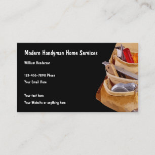 Handyman Home Repairman Business Card