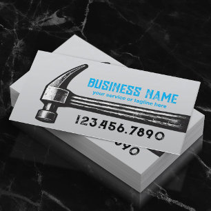 Handyman House Repair Service Vintage Hammer  Business Card