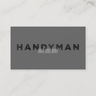 Handyman Industrial Professional Branding Business Card