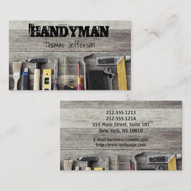 Handyman Maintenance Business card (Front/Back)
