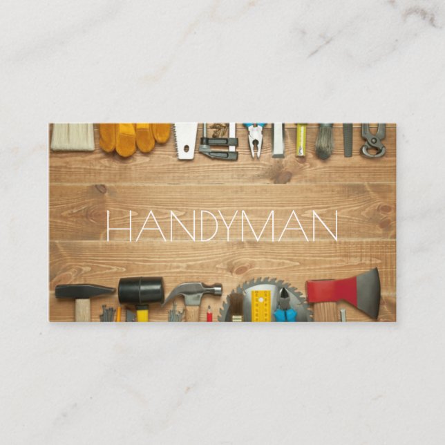 Handyman, Maintenance Business Card (Front)
