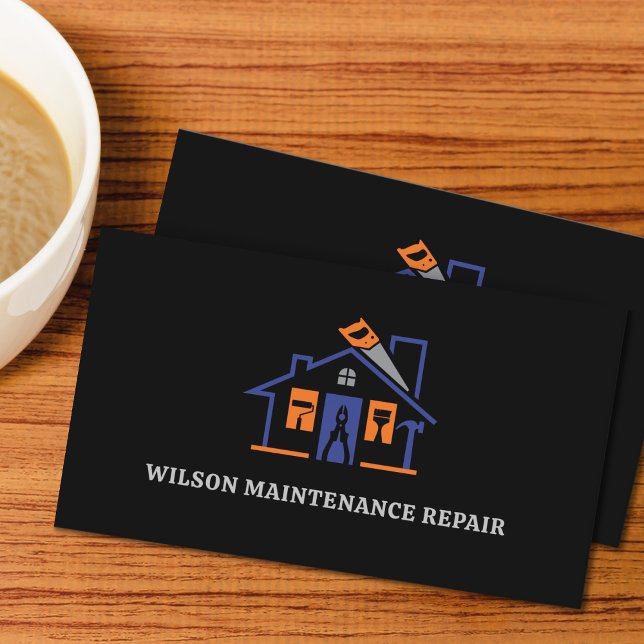 Handyman Maintenance Repair Service Business Card (Creator Uploaded)