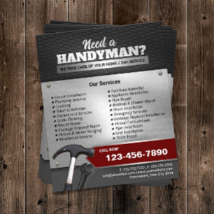 Handyman Maintenance Service Professional Metal Flyer
