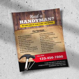 Handyman Maintenance Services & Repairs Promo Flyer