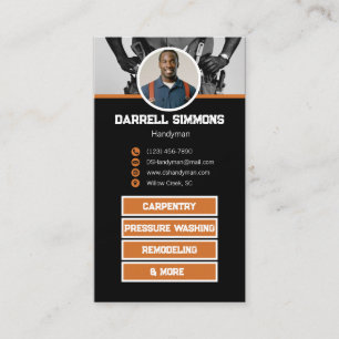 Handyman   Maintenance Worker Business Card