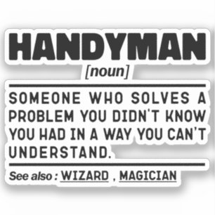 Handyman Noun Definition Sarcastic Worker Cool Dad