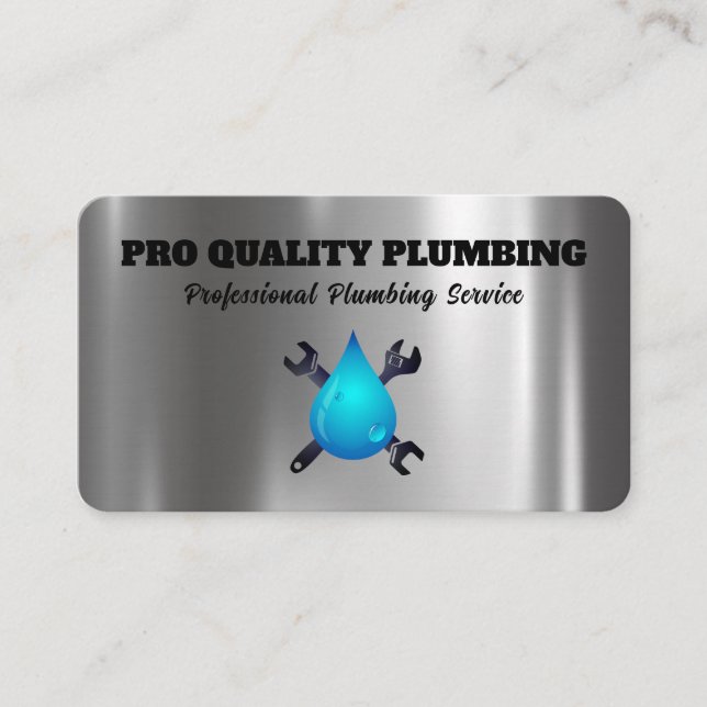 Handyman Plumber Maintenance Service Business Card (Front)