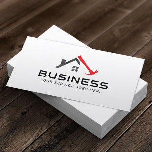 Handyman Red Hammer House Repair Service  Business Card