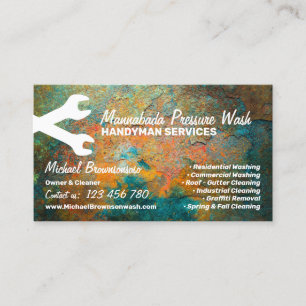 Handyman Repair Maintenance Big Hammer Business Card