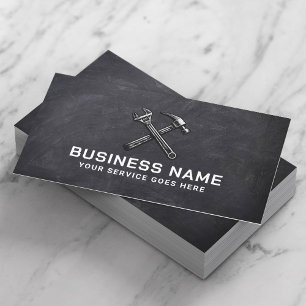 Handyman Repair Maintenance Service Chalkboard Business Card