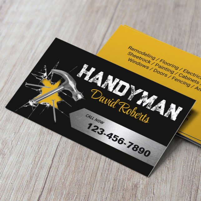 Handyman Repair & Maintenance Service Creative Business Card (Creator Uploaded)